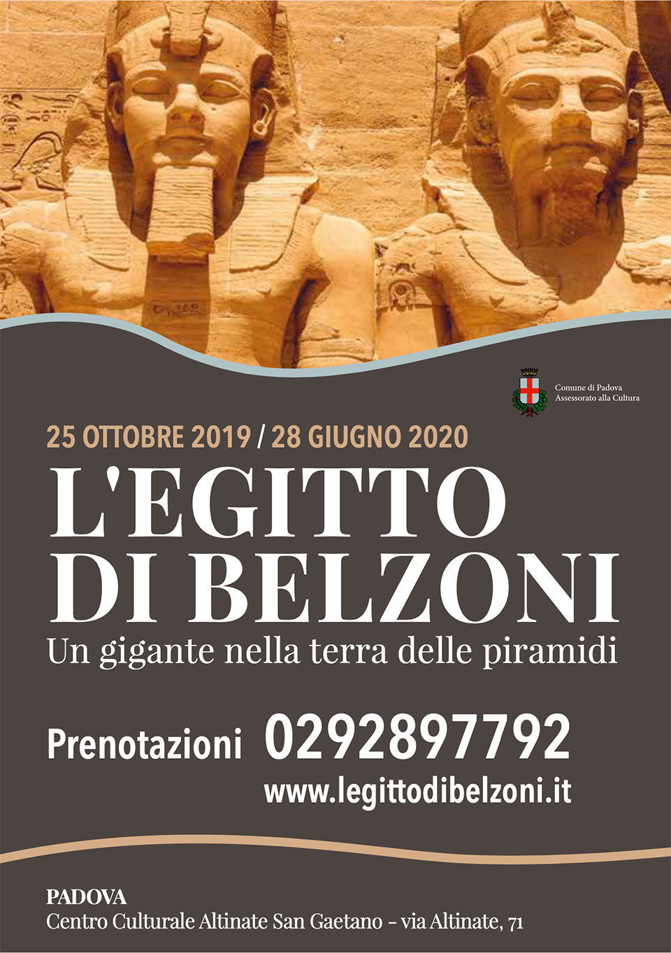 Mostra Egitto Padova: Belzoni nella terra delle piramidi